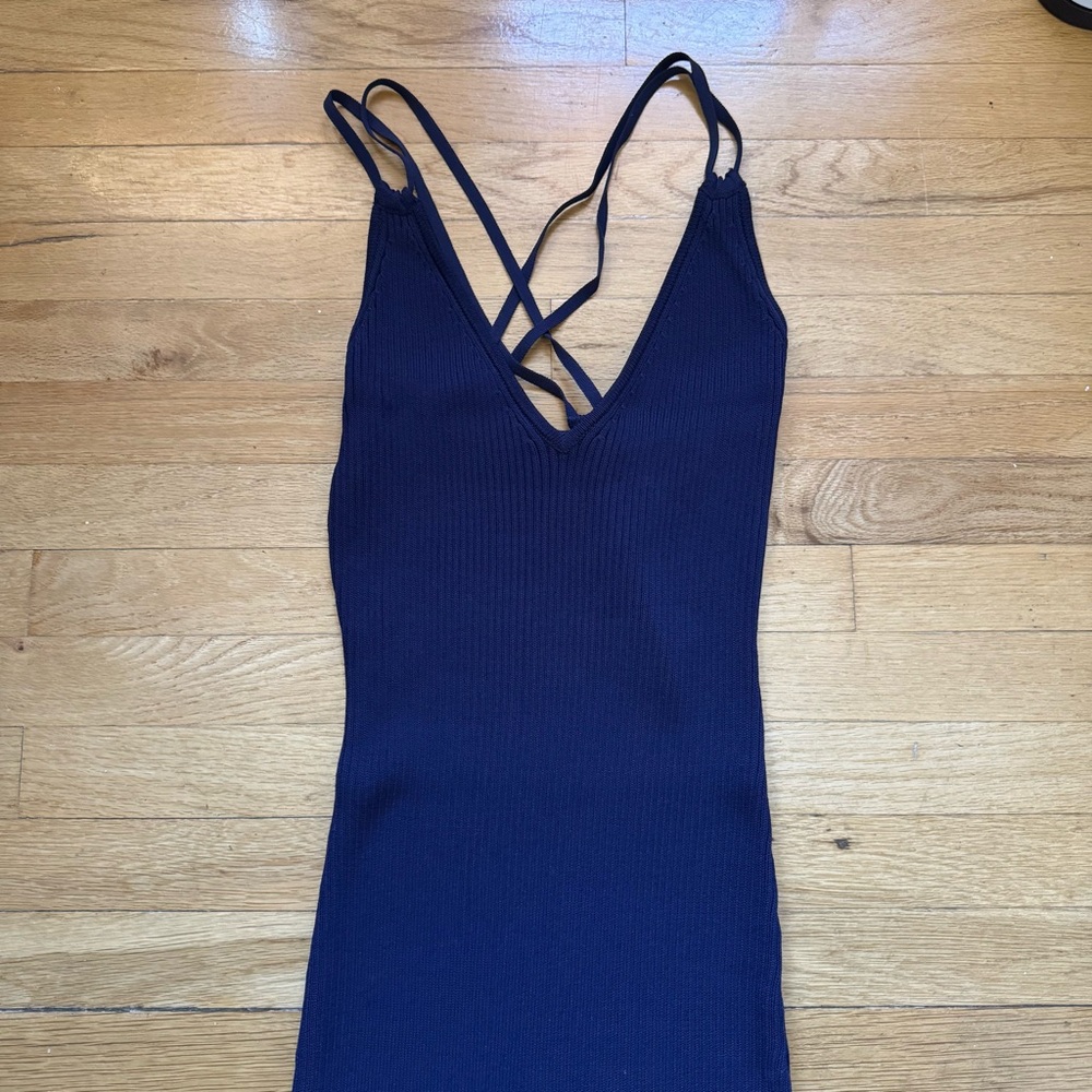 Michael Kors Navy Backless Dress - Picture 4 of 8